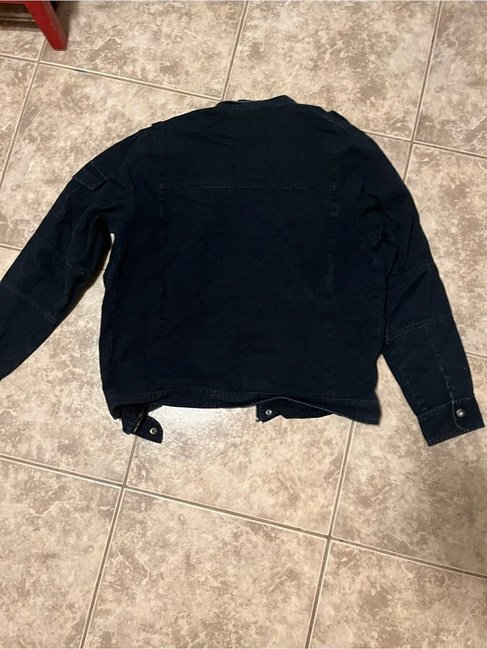 Men's Black Casual Utility Jacket